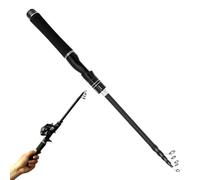 Caña de Viaje | Equipo de Pescado portátil Extensible | Caña para Hombre | para lubina Trucha Gato Agua Salada Agua Salada Agua Orilla Muelle río Estanque Lago
