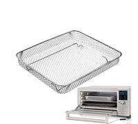 Caña para horno de aire | Cesta de freír de aire | Rejilla accesorio para barbacoa y asado | 29.5x25.5x5.4 cm de acero inoxidable, ideal para verduras de pescado de pollo