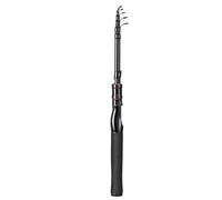 Caña telescópica de pesca al aire libre de fibra de carbono ligera, 42 cm/45 cm, tamaño plegado para un viaje cómodo (S180 1,8 m)