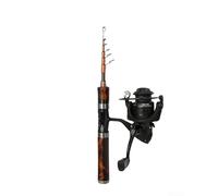 Caña telescópica ultraligera de 1,5 m con carrete mecánico, confirmación de clic y rendimiento optimizado de flujo (1,5 m PikestaffA)