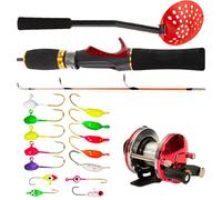 Caña y carrete Combo,Combo Equipo Kit Completo - Para Equipo Portátil Para Aficionados Principiantes