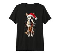 Canaan - Gorro de Papá Noel con Luces de Navidad para mamá, papá, Amante Camiseta Premium