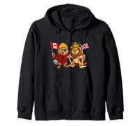 Canadá Bandera Británica Reino Unido Gran Bretaña Herencia Sudadera con Capucha