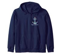 Canadá Cape Breton Nova Scotia Nautical Maritime BOHO Anchor Sudadera con Capucha