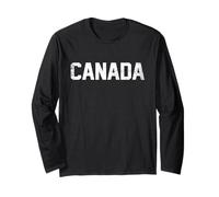 Canada Country Name Athletic Fan Manga Larga