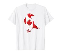 Canada Cuervo Silueta Canadiense Orgullo Amante de Aves Camiseta