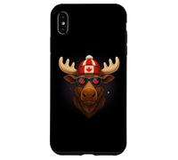 Canada Day Canadian Flag Maple Leaf Moose Sunglasses Carcasa para iPhone XS MAX