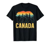 Canadá Divertidos amantes de los osos pardos de hoja de arce canadiense Camiseta