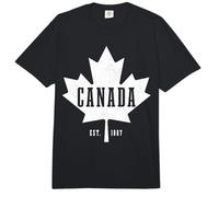 Canada EST. 1867 Bandera Canadiense Comfort Colors Adult Heavyweight T-Shirt