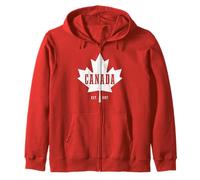 Canada Est. 1867 bandera canadiense Sudadera con Capucha