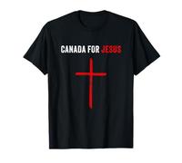Canada for Jesus - Canadian Flag Cross Revival Graphic Camiseta