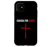 Canada for Jesus - Canadian Flag Cross Revival Graphic Carcasa para iPhone 11