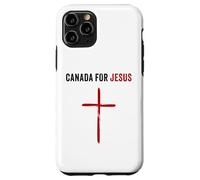 Canada for Jesus - Canadian Flag Cross Revival Graphic Carcasa para iPhone 11 Pro