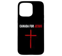 Canada for Jesus - Canadian Flag Cross Revival Graphic Carcasa para iPhone 15 Pro MAX