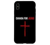 Canada for Jesus - Canadian Flag Cross Revival Graphic Carcasa para iPhone XS MAX