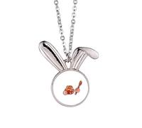 Canada Hy Food - Collar con colgante de conejo, joyería de animal
