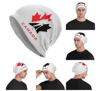 Canada Ice Hockey Sports Unisex Adult Beanies Caps Knitted Bonnet Hat Warm Fashion Autumn Winter Outdoor Skullies Hats
