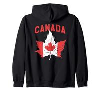 Canada Maple Leaf and Flag Colors Design. The Proud Canadian Sudadera con Capucha
