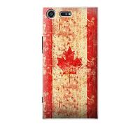 Canada Maple Leaf Flag Texture Funda Carcasa Case para Sony Xperia XZ Premium