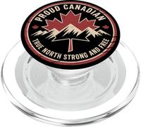 Canada Maple Leaf Mountain Vintage Pride Art PopSockets PopGrip para MagSafe