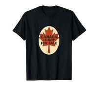 Canadá no está a la venta Arte Rojo Hoja de Arce Canadiense Camiseta