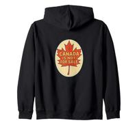 Canadá no está a la venta Arte Rojo Hoja de Arce Canadiense Sudadera con Capucha