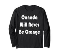 Canadá nunca será naranja Manga Larga