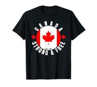 Canada Strong and Free Maple Leaf Camiseta