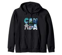 Canada Winter Wonderland Word Art - Deportes de Invierno y Nieve Sudadera con Capucha