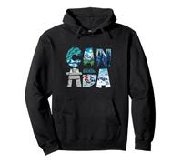 Canada Winter Wonderland Word Art - Deportes de Invierno y Nieve Sudadera con Capucha