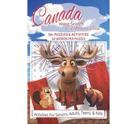 Canada Word Search & Activity Book: Canadian Word Searches & Activities with Easy to Read Print | 6x9 inches, 110 pages | 50+ puzzles... Gift for Vacations, Holidays, and Free time