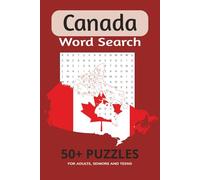Canada Word Search Puzzle Book: Word Searches with Easy to Read Print About Canada, Geography, Culture, Education and More | 6x9 inches, 110 pages | ... Gift for Vacations, Holidays, Students