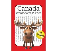 Canada Word Search Puzzle: Canada Word Search Book for Adults & Teens - 50 Fun Puzzles for Brain Exercise and Learning Canadian Geography, Gift, Stocking Stuffer...