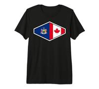 Canada y New York Unidos en Raices Camiseta Premium