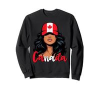 Canadian Girl Canadiense Flag Orgullosas Canadienne Mujeres Sudadera