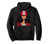 Canadian Girl Canadiense Flag Orgullosas Canadienne Mujeres Sudadera con Capucha