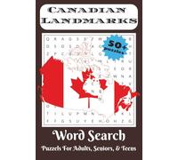 Canadian Landmarks Word Search Puzzle Book: Word Searches with Easy to Read Print about Canadian Travel, Tourism, Adventure and More | 6x9 inches, 110 ... Gift for Vacations, Holidays, and Free Times