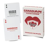 Canadian Lingo Playing Cards | Tarjetas de viaje | Aprende vocabulario de jerga canadiense de una manera divertida y fácil | 52 traducciones esenciales
