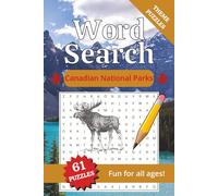 Canadian National Parks Word Search: Word Searches with Easy to Read Print about Canadian National Parks, Camping & the outdoors/6x9 inches/61 ... Gift for Vacations, Holidays or Free time