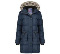Canadian Peak Axelus Lady - Chaqueta Mujer Cálida Esqui - Abrigo Para Mujeres Con Capucha Sintética - Parka Elegante A Prueba De Viento - Otono Invierno Primavera (Marino L)