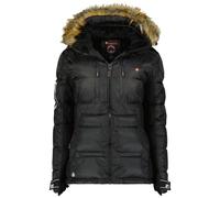 Canadian Peak Bersileak Lady - Chaqueta Mujer Cálida Esqui - Abrigo Para Mujeres Con Capucha Sintética - Parka Elegante A Prueba De Viento - Otono Invierno Primavera (Negro L)