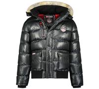 Canadian Peak Bugseak Men - Chaqueta Para Hombre Acolchada Otoño Invierno con Capucha - Abrigo largo Cortavientos De Manga Larga - Casaco Elegante Hombres Ski (Negro 3XL)