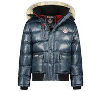 Canadian Peak Bugseak Men - Chaqueta Para Hombre Acolchada Otoño Invierno con Capucha - Abrigo largo Cortavientos De Manga Larga - Casaco Elegante Hombres Ski (Marino 3XL)