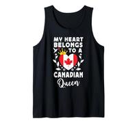 Canadian Queen Canadian Wife Girlfriend Canada Flag Camiseta sin Mangas