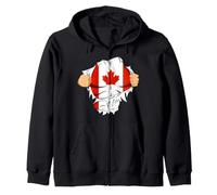 Canadian Superhero Canada Flag Patriot Gift Sudadera con Capucha