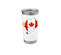 Canadian Superhero Canada Flag Patriot Gift Vaso térmico de acero inoxidable de doble pared