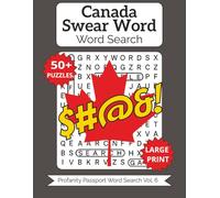 Canadian Swearing Word Search: Large Print for Adults & Seniors (Profanity Passport Word Search)