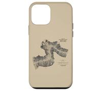 Canadian Train Railway - Vintage Pacific Route Map Carcasa para iPhone 12 Mini