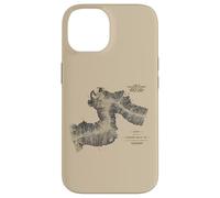 Canadian Train Railway - Vintage Pacific Route Map Carcasa para iPhone 14