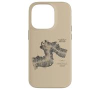 Canadian Train Railway - Vintage Pacific Route Map Carcasa para iPhone 14 Pro